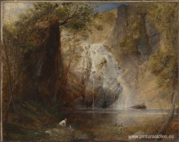 Las cascadas, Pistil Mawddach, Norte de Gales 1836 Las cascadas, Pistil Mawddach, Norte de Gales 1836