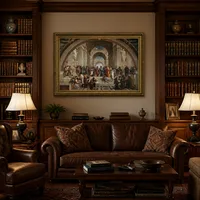 La escuela de Atenas — Biblioteca clásica