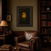 retrato, de, un, hombre barbudo, en, boina negra — Biblioteca clásica