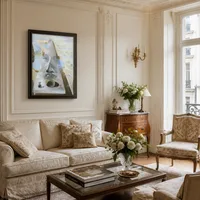 Aparición del rostro de Afrodita de Cnidos en un paisaje — Apartamento parisino
