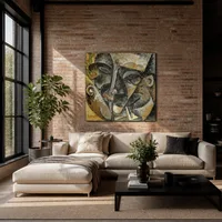 Dinamismo de la cabeza de un hombre. — Loft moderno