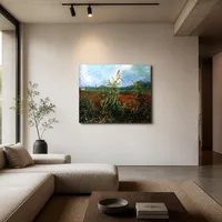 Espigas verdes de trigo  — Galería minimalista