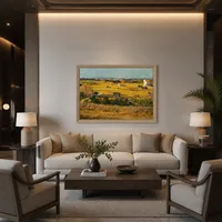 Vendimia en La Crau, con Montmajour al fondo — Hotel boutique