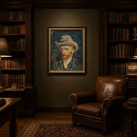 Autorretrato con sombrero de fieltro — Biblioteca clásica