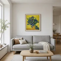 Naturaleza muerta con lirios — Casa escandinava
