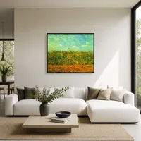Campo de trigo con una alondra — Residencia contemporánea