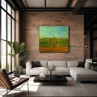 Campo de trigo con una alondra — Loft moderno