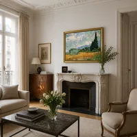 Campo de trigo con ciprés — Apartamento parisino