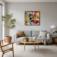 Cuadro con centro verde. — Casa escandinava