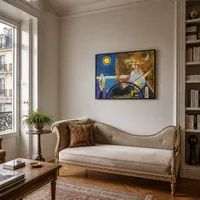 Cuadro XVI, La Gran Puerta de Kiev. Escenografía para los Cuadro — Apartamento parisino