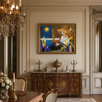 Cuadro XVI, La Gran Puerta de Kiev. Escenografía para los Cuadro — Comedor de château
