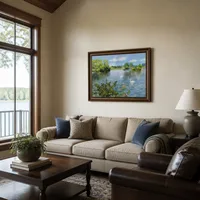 Un lago de Long Island — Casa del lago