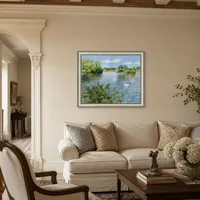 Un lago de Long Island — Casa mediterránea