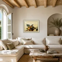 Cesta de frutas — Casa mediterránea