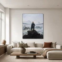 El vagabundo sobre el mar de niebla — Galería minimalista