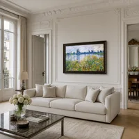 Flores a orillas del Sena, cerca de Vetheuil — Apartamento parisino