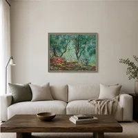 Bosque de Olivos en el Jardín Moreno — Casa escandinava