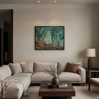 Bosque de Olivos en el Jardín Moreno — Residencia contemporánea