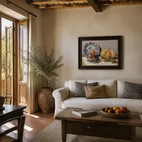 Naturaleza muerta con melón — Villa italiana