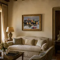 Bodegón de peras y uvas — Villa italiana
