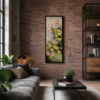 Jarrón de dalias — Loft moderno