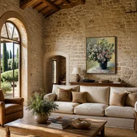 Jarrón de flores — Villa italiana