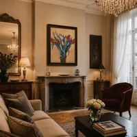 Jarrón de tulipanes — Apartamento parisino