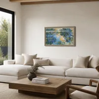 Estanque de nenúfares — Residencia contemporánea