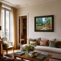 Puente y estanque de nenúfares — Apartamento parisino