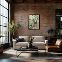 Azaleas blancas en una olla — Loft moderno