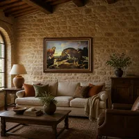 La caza del jabalí — Villa italiana