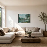 Orillas del Loing en Saint Mammès — Residencia contemporánea