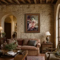 dama en rosa — Villa italiana