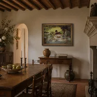 Desayuno en el jardín — Villa italiana