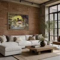 Desayuno en el jardín — Loft moderno