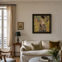 dama con abanico — Apartamento parisino