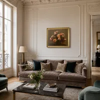 Jarrón de peonías — Apartamento parisino