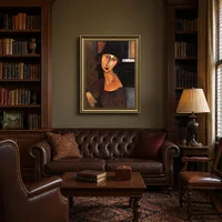 Jeanne Hebuterne con sombrero y collar — Biblioteca clásica