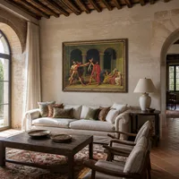 El juramento de Horacios — Villa italiana