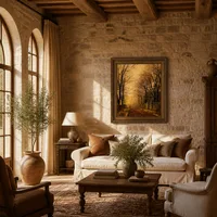 Un rayo dorado — Villa italiana
