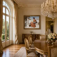 En los días de Safo — Comedor de château