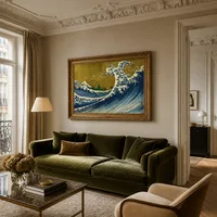 Una versión coloreada de la Gran Ola. — Apartamento parisino