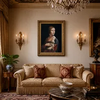 La dama del armiño (Cecilia Gallerani) — Salón barroco