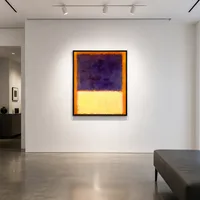 Rojo, naranja, tostado y morado.  — Galería minimalista