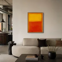 naranja y amarillo — Loft moderno