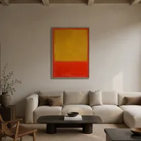 Ocre y rojo sobre rojo — Loft moderno