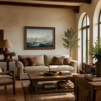 Paisaje marino con velero en mar agitado — Villa italiana