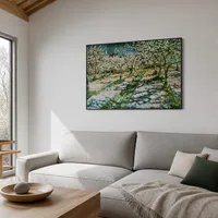 Jardín de manzanas florecientes — Casa escandinava