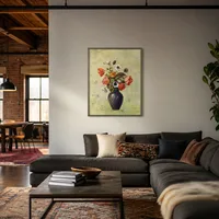 Anémonas y amapolas en un jarrón. — Loft moderno
