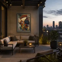 Composición — Terraza de ático urbano
